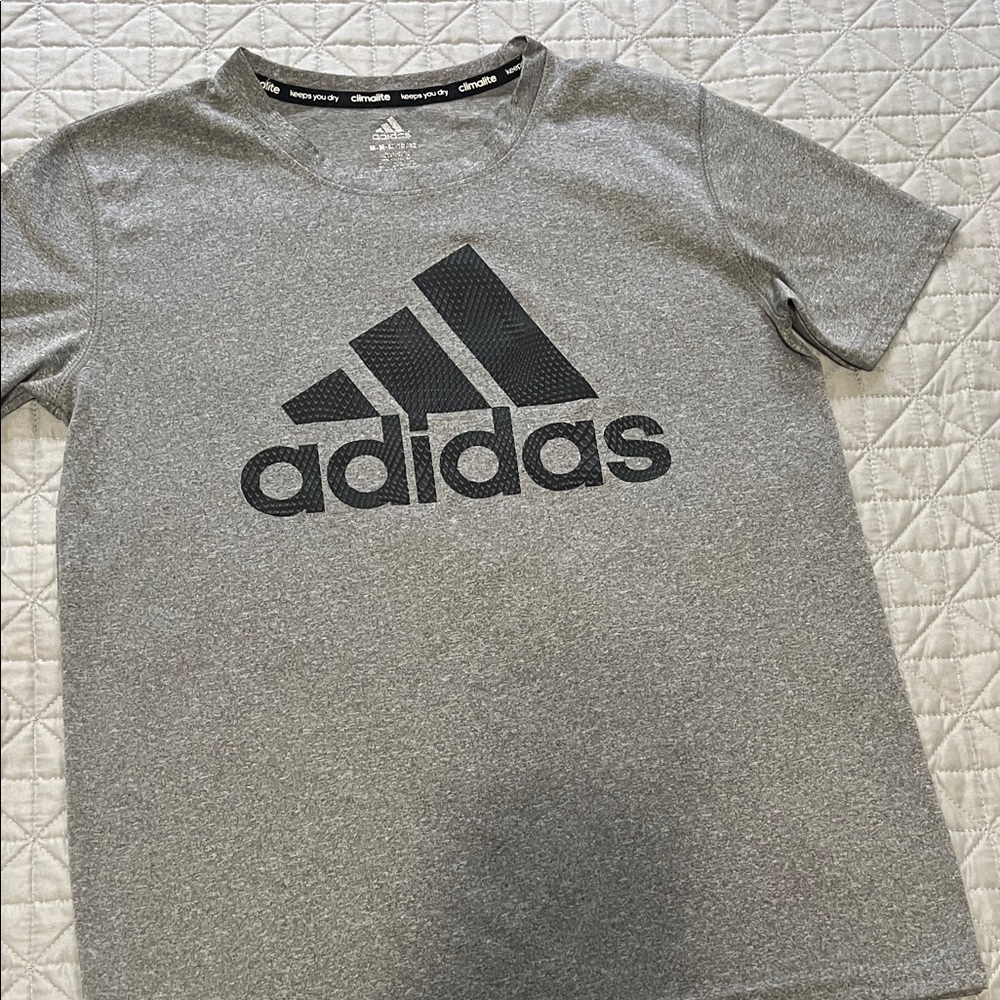Adidas Heather Gray Climalite Tee